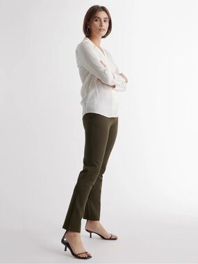 Quince Ultra-Stretch Ponte Straight Leg Pants Size Large Office Dress Pants